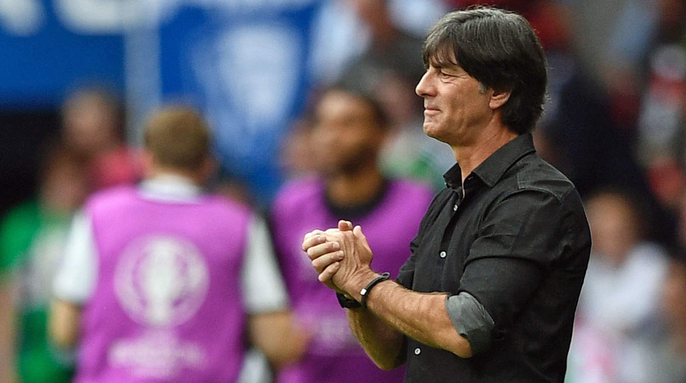 Löw: "I was happy with the offensive action, our possession play and the increasing tempo" © LIONEL BONAVENTURE/AFP/Getty Images
