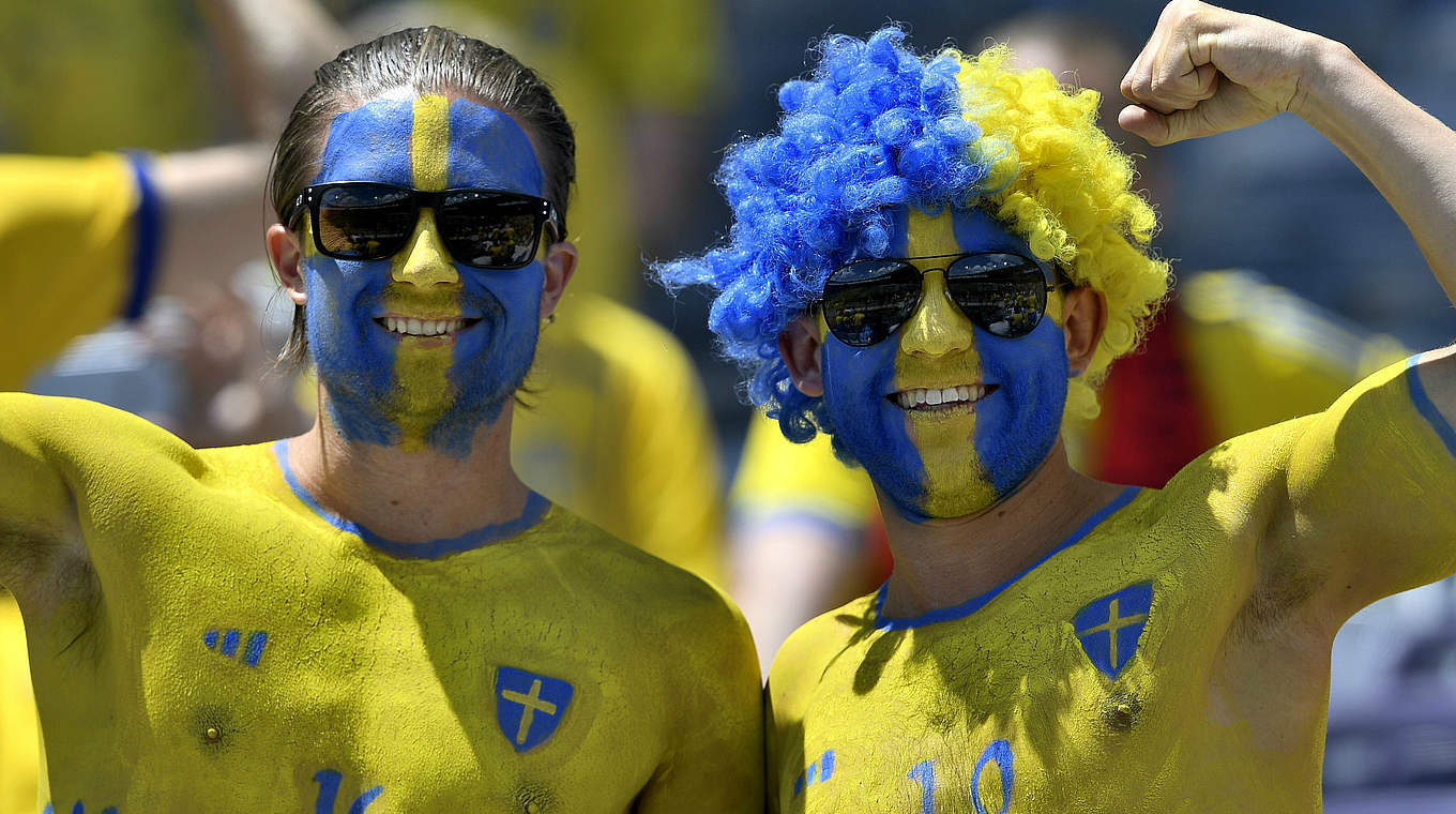 Arme Schweden, die kein Geld für Trikots hatten. © Getty Images