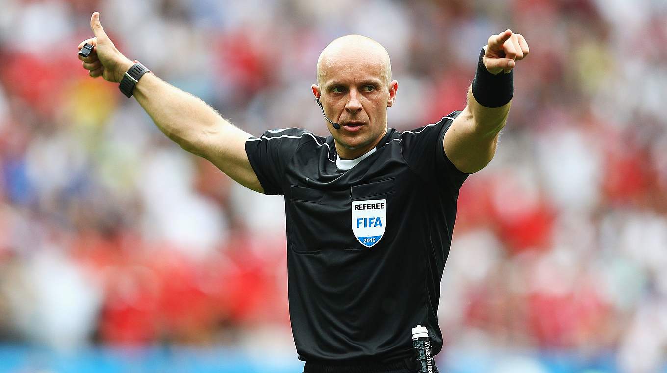 Szymon Marciniak takes charge of Germany against Slovakia in his third appearance at EURO 2016 © 2016 Getty Images