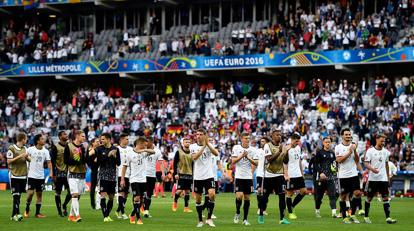 EM-Viertelfinale in Bordeaux: Die Weltmeister wollen auch gegen Italien wieder jubeln © 2016 Getty Images