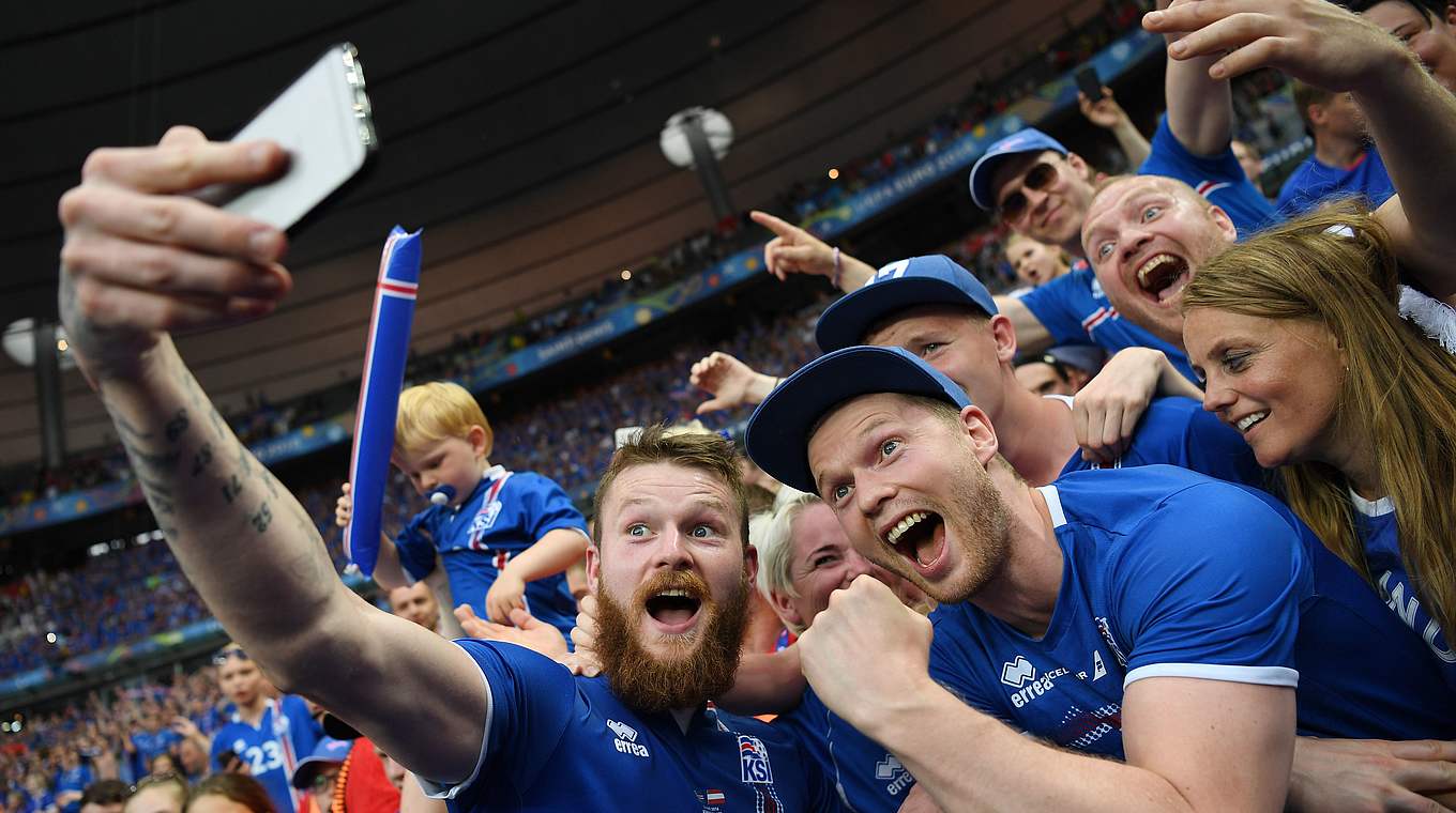 Wer friert uns diesen Moment ein: Island steht im Achtelfinale. © Getty Images