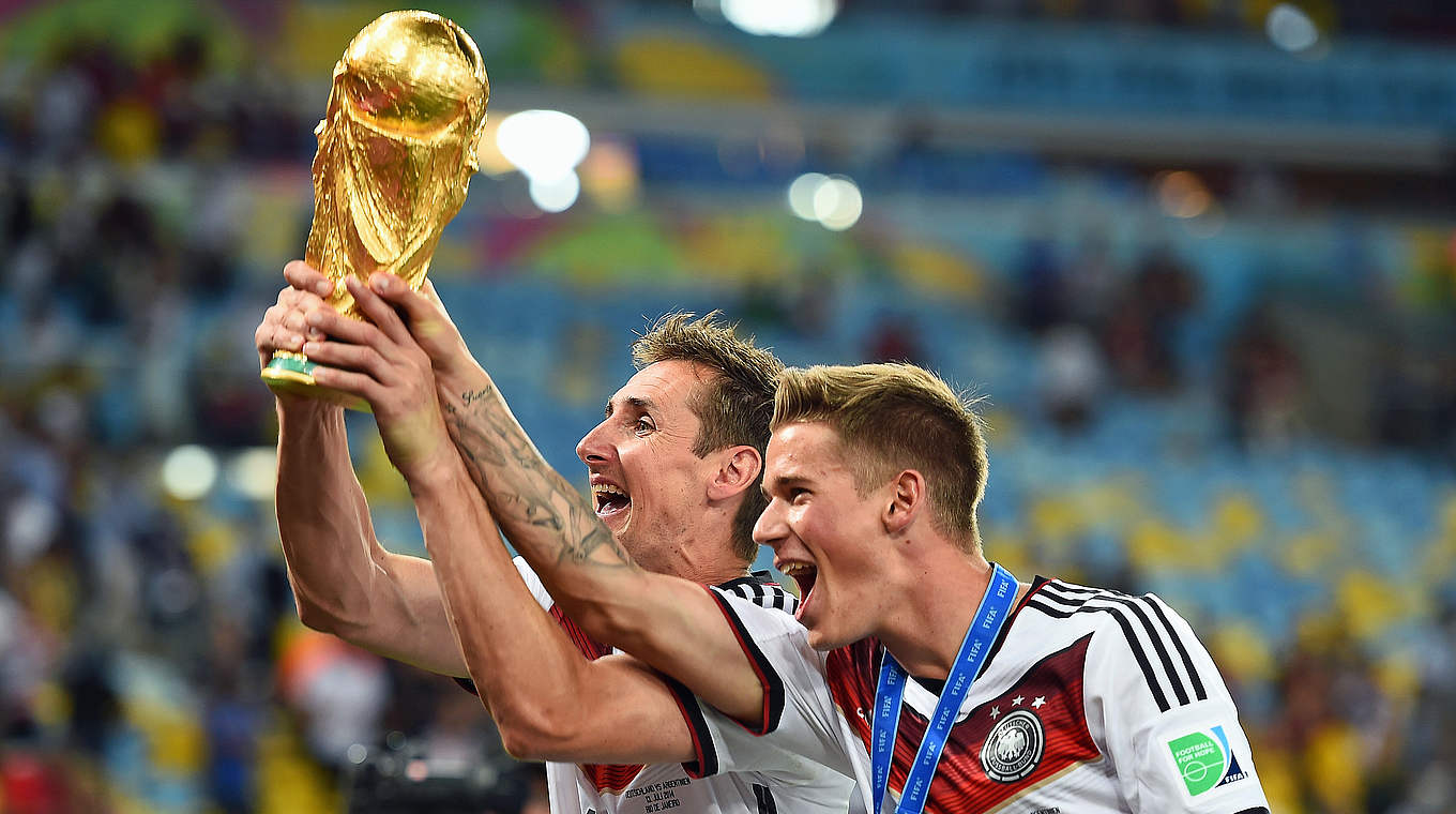 Miroslav Klose is the World Cup's all-time leading goalscorer with 16 goals. © 2014 Getty Images