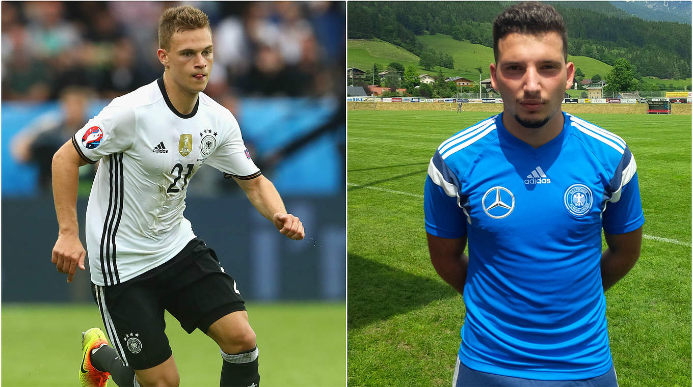 Kimmich und Ferati (r.): "Es gibt eine Verbundenheit zwischen den DFB-Mannschaften" © Getty Images/DFB