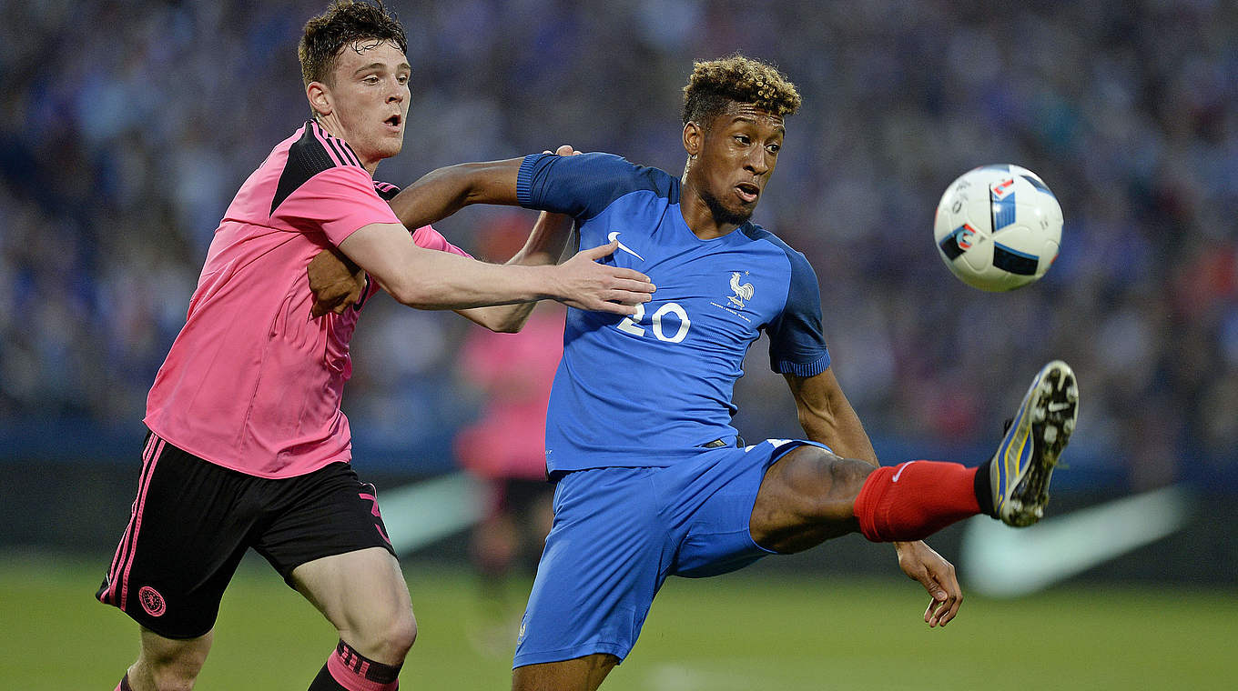 Souveräner Heimsieg gegen Schottland: Kingsley Coman (r.) und Frankreich © Getty Images