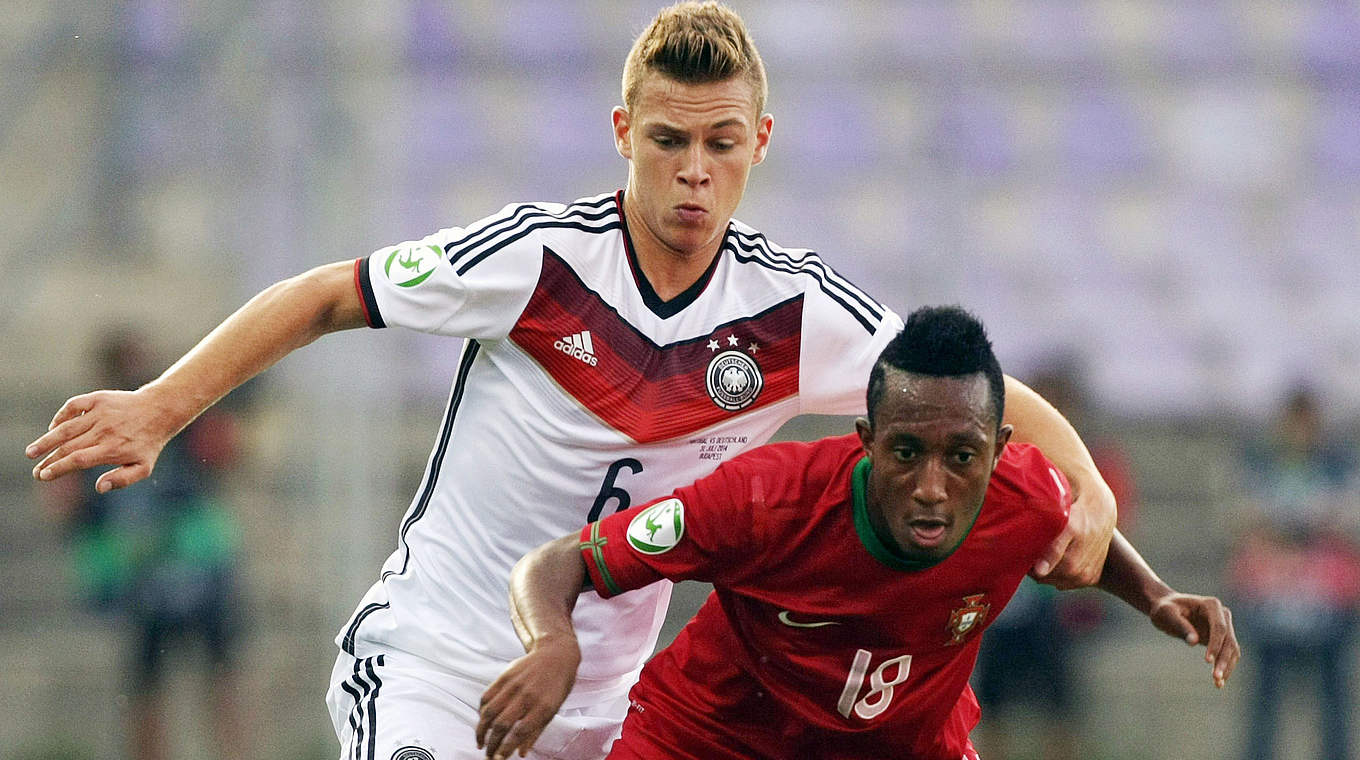 "Es war eine Art Reifeprüfung": Kimmich (l.) im U 19-EM-Endspiel 2014 gegen Portugal © AFP/Getty Images