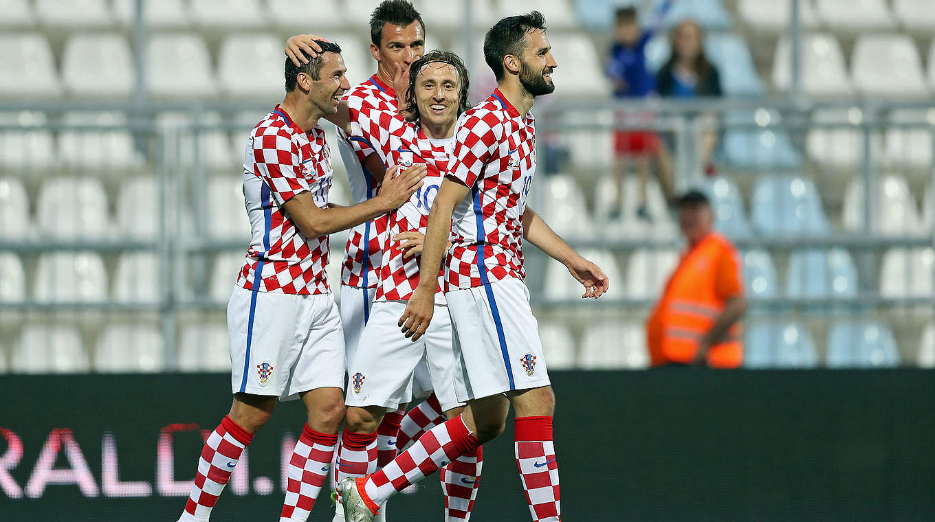 Lockerer Aufgalopp vor dem EM-Start: Kroatien feiert Kantersieg gegen San Marino © AFP/Getty Images