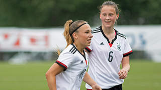 Jubel bei der DFB-Auswahl: Zweiter Erfolg im umkämpften Duell gegen die Niederlande © 2016 Getty Images