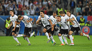 Es ist vollbracht: Deutschland schlägt Italien und steht im Halbfinale © 2016 Getty Images