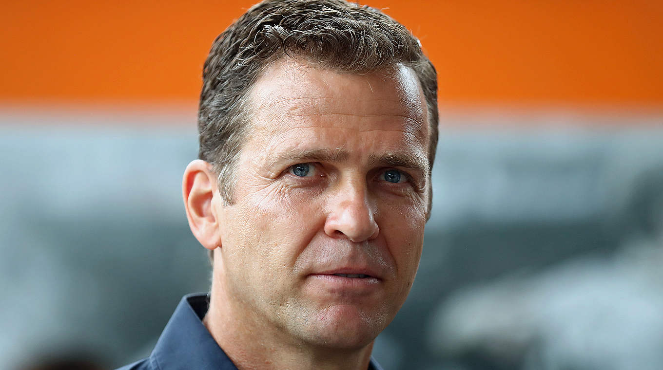 Oliver Bierhoff: "Es herrscht große Zufriedenheit, Freude und Erleichterung" © 2016 Getty Images