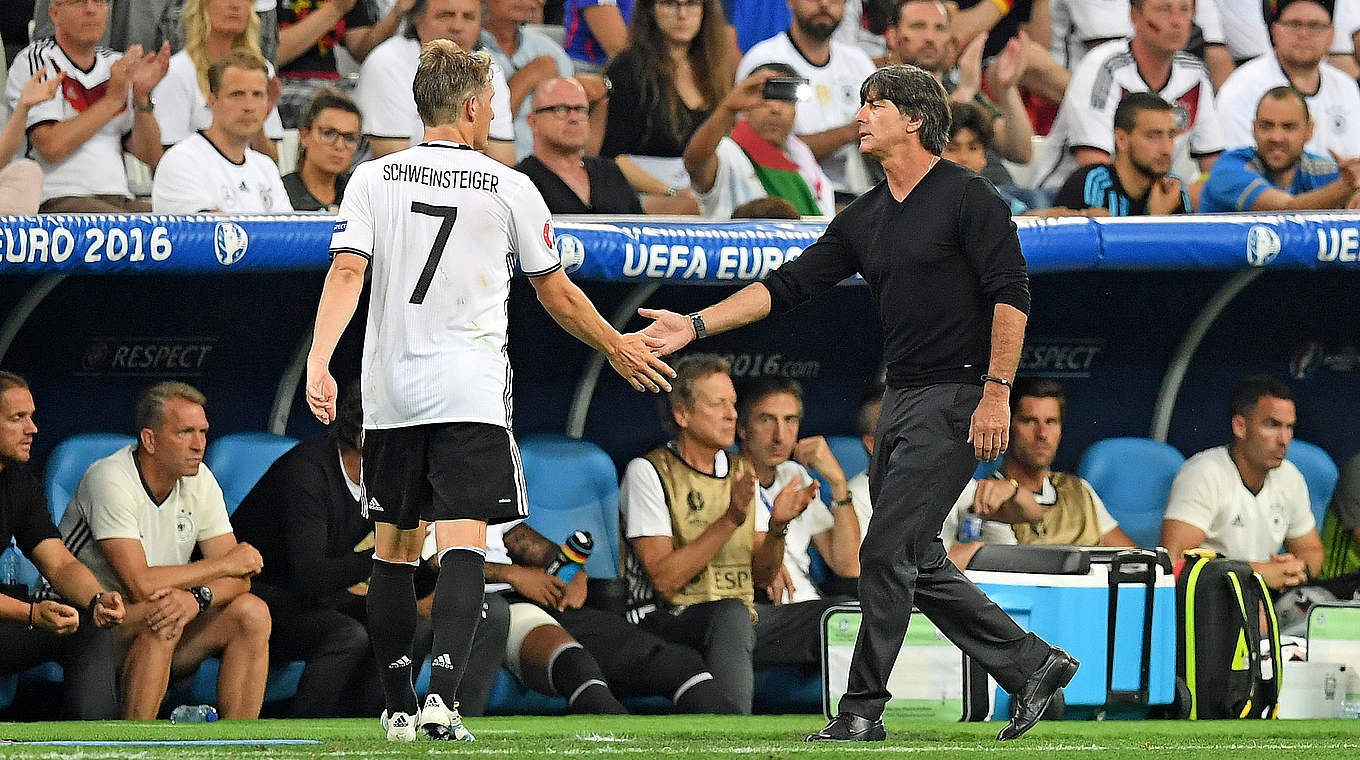 Löw on Schweinsteiger's display: "His performance was good overall" © 2016 Getty Images