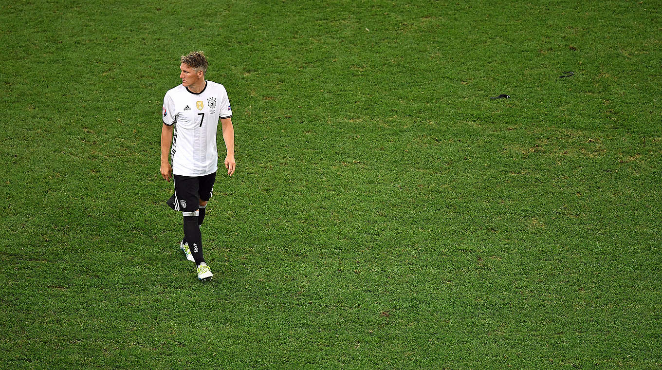 Bastian Schweinsteiger played in seven tournaments for Die Mannschaft © 2016 Getty Images