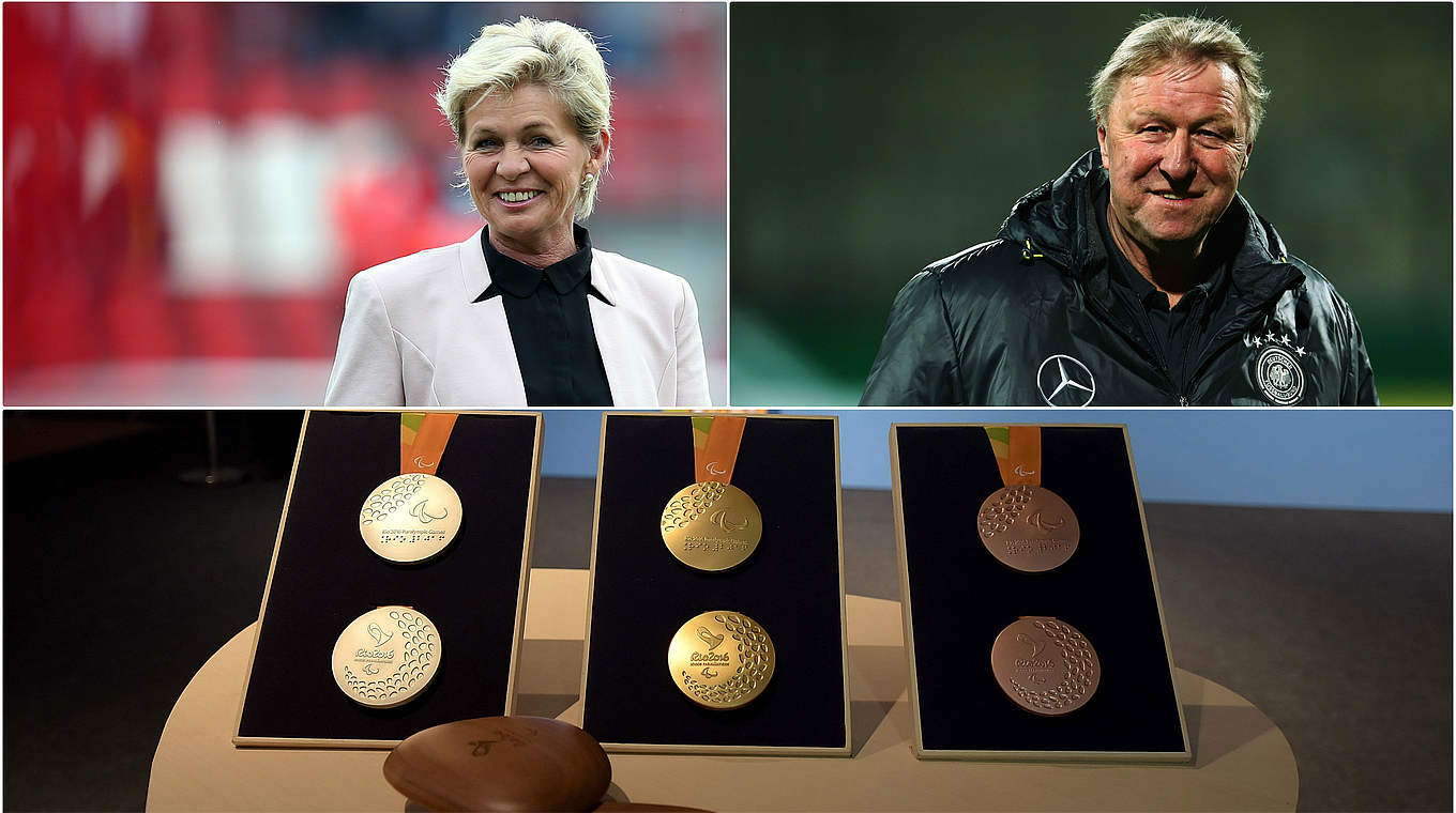 Greifen im August nach olympischem Edelmetall: Silvia Neid und Horst Hrubesch © GettyImages/DFB