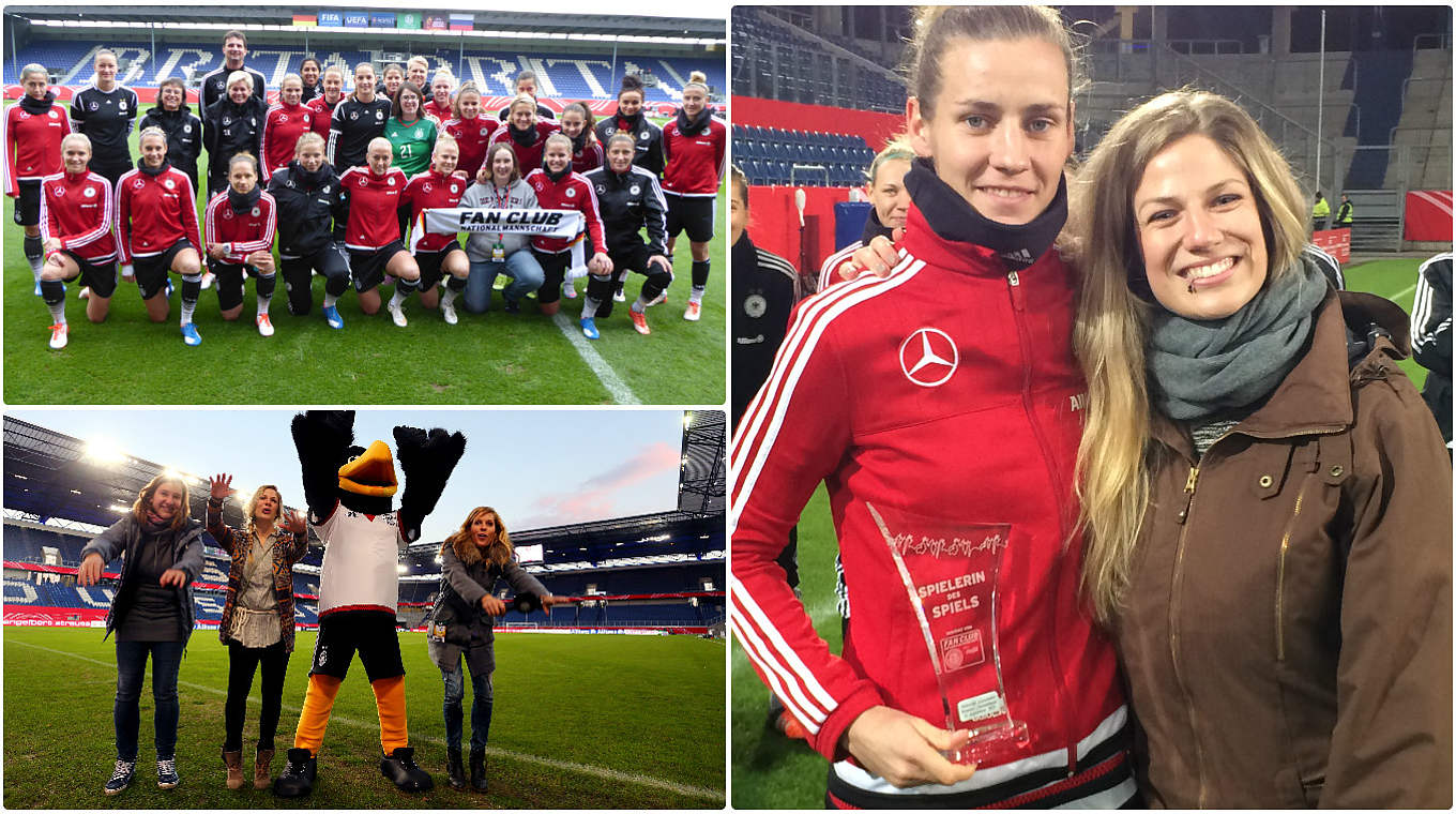 Gerngesehene Gäste: Die Fans der Frauen-Nationalmannschaft. © Fan Club/Getty Images