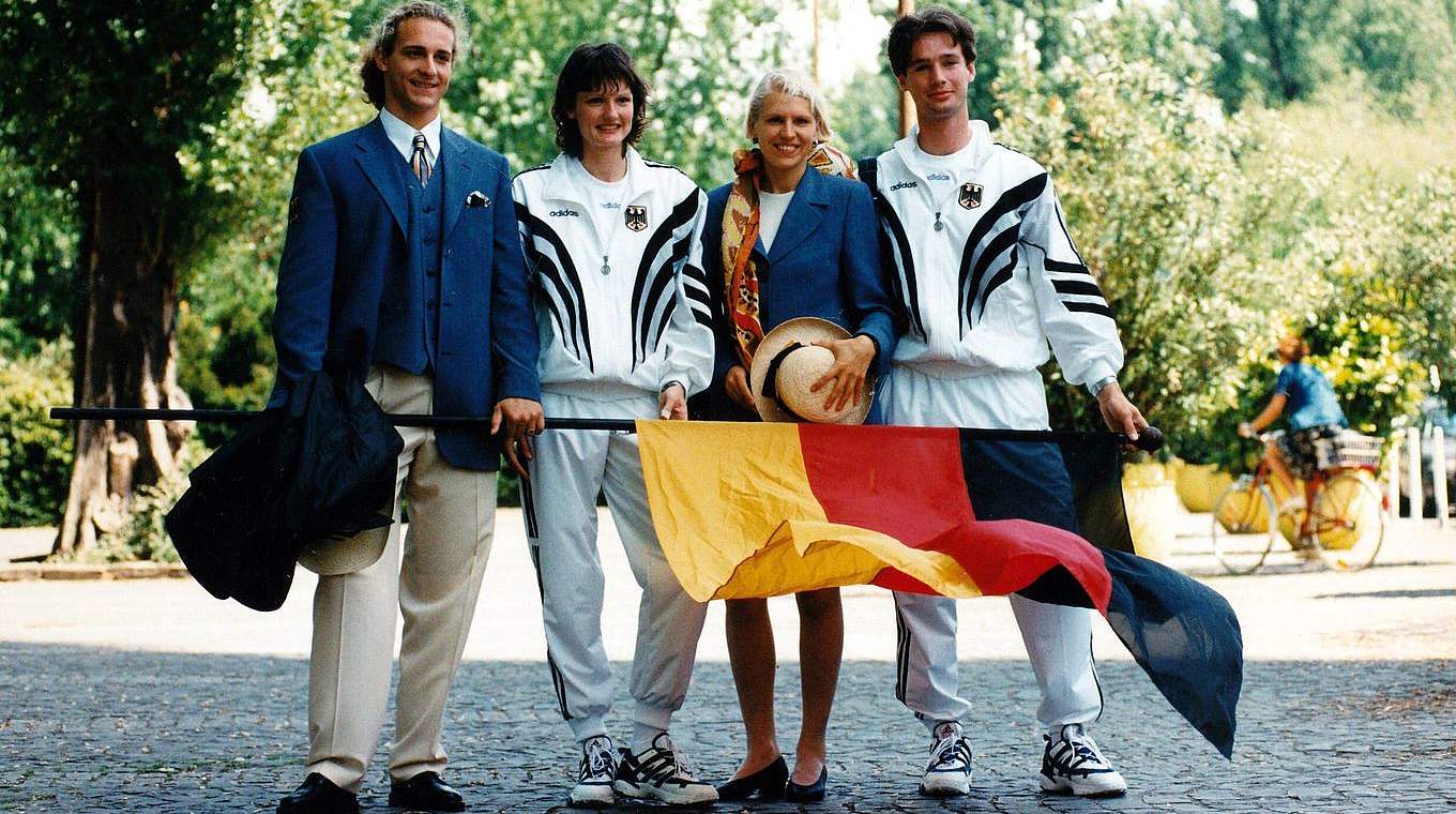 Olympioniken unter sich: Doris Fitschen (2.v.r.), u.a. mit Tim Lobinger (l.) © imago