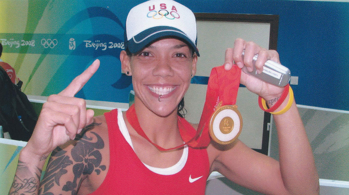 Die USA holen ihr drittes Gold: Angreiferin Natasha Kai freut sich © Rainer Hennies
