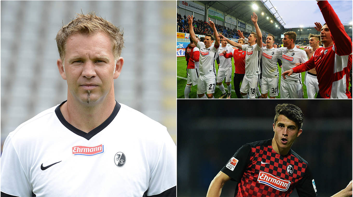 Freut sich auf den Pokal-Wettbewerb: Freiburgs Co-Trainer Voßler (l.) © Getty Images/DFB