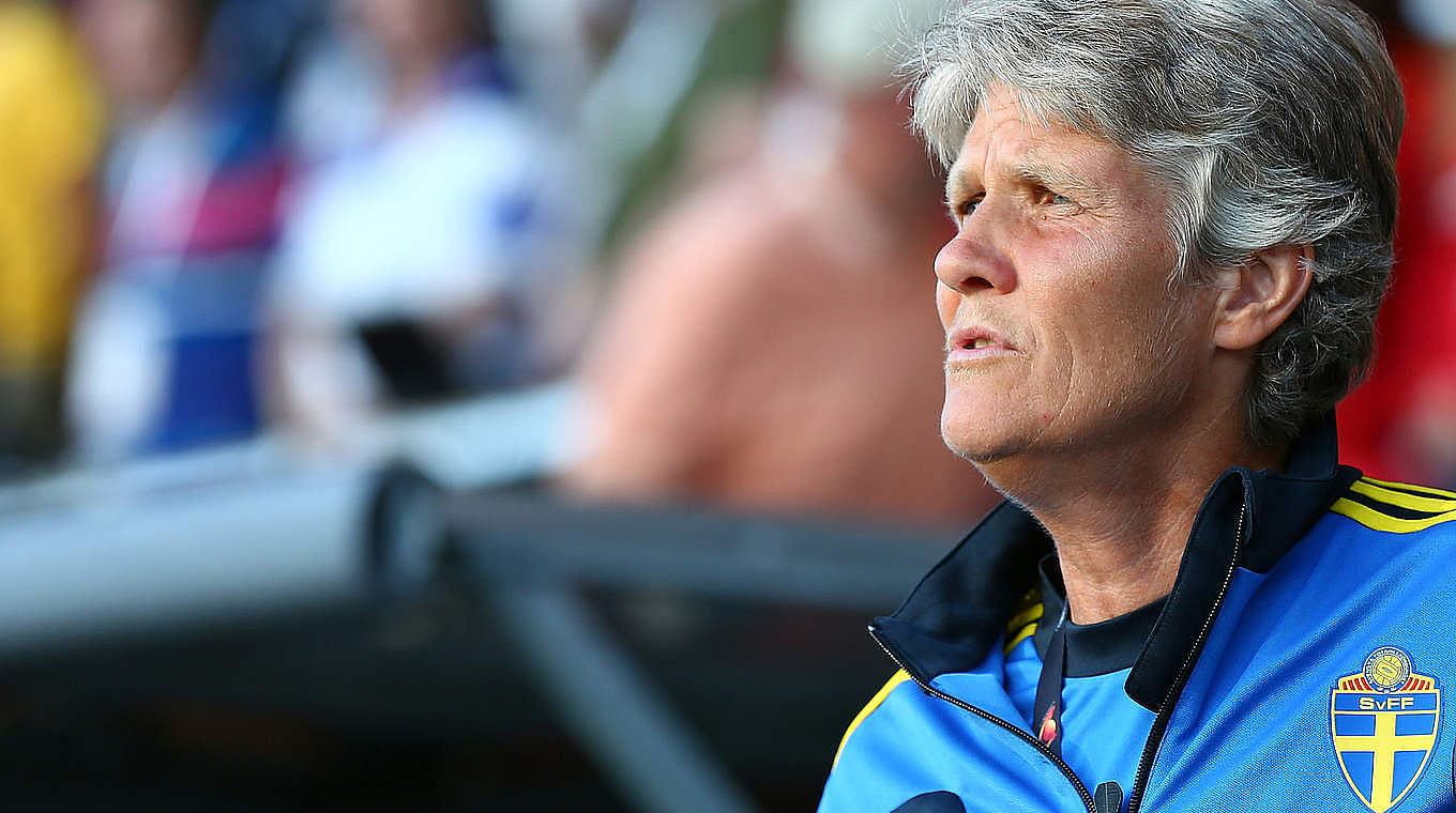 Facing her third Olympics: Sweden's head coach Pia Sundhage © ©2013 Getty Images