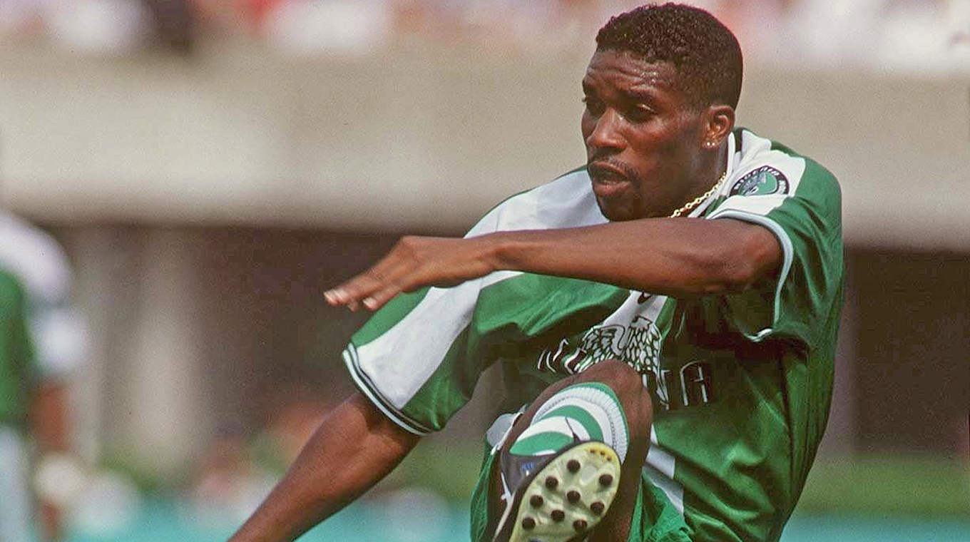 1996 gewinnt Nigerias Dribbelkünstler Olympisches Gold: Jay-Jay Okocha © Getty Images