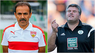 Treffen im Pokal aufeinander: VfB-Trainer Jos Luhukay und Jens Kiefer von Homburg © GettyImages/DFB