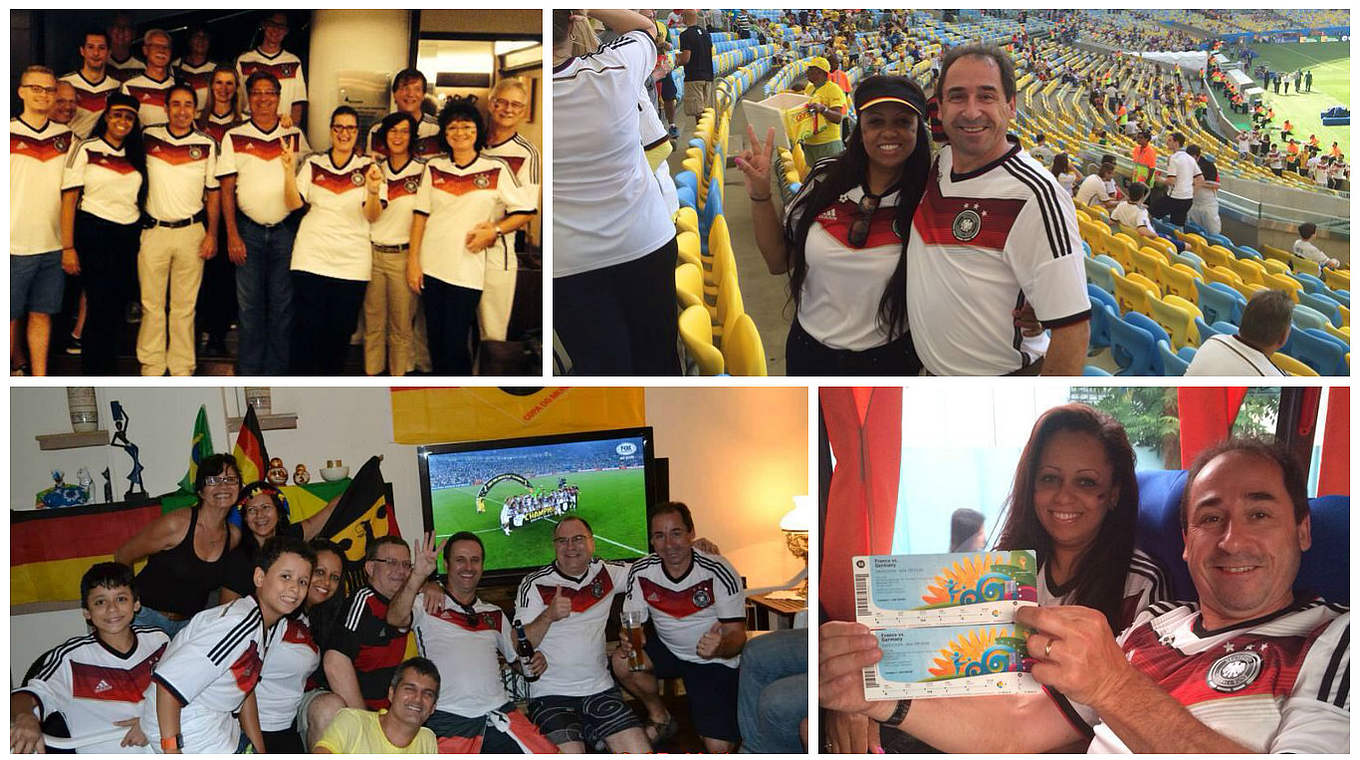 Anhänger der deutschen Mannschaften: Fan-Club-Mitglied Armin Weichert in Brasilien © privat/DFB