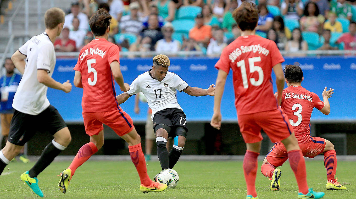 Rettet das Unentschieden für Deutschland: Serge Gnabry © 2016 Getty Images