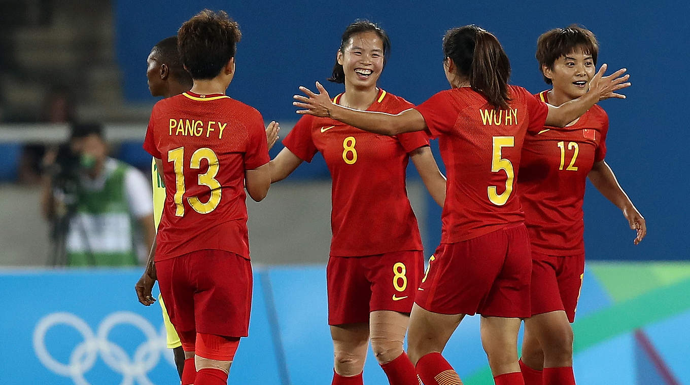 Mit einem Sieg ins Viertelfinale: China holt den zweiten Platz in Gruppe E hinter Brasilien © 2016 Getty Images