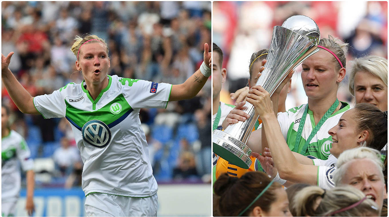 DFB-Pokalsiegerin mit dem VfL Wolfsburg: Eine Garantin ist Angreiferin Alexandra Popp © Getty Images/DFB