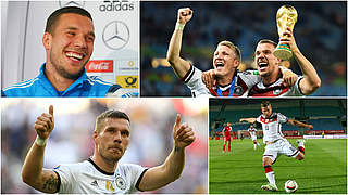 Lukas Podolski has retired from international football having won 129 caps for Germany © Getty Images/DFB