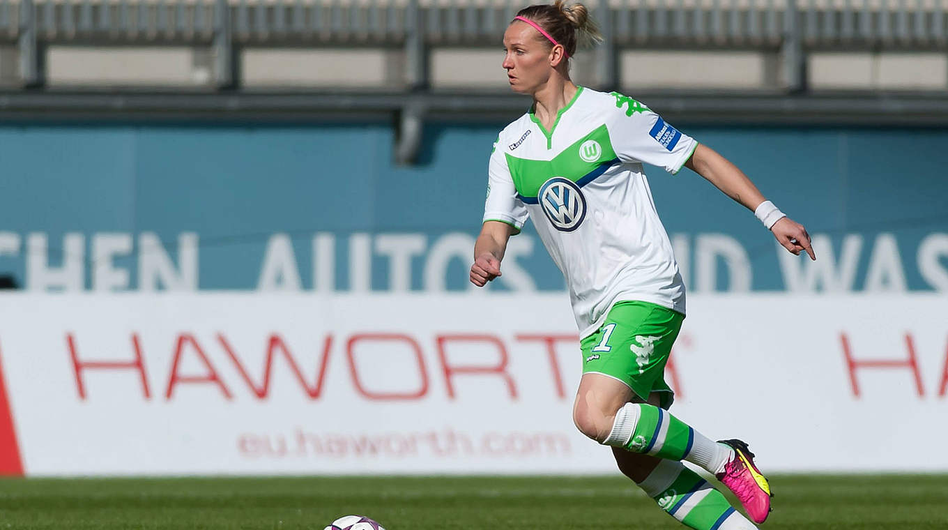 Im Spitzenspiel gegen Frankfurt: Wolfsburgs Alexandra Popp © imago/foto2press