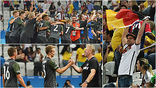 The Germany team are through to the final in Rio against host-nation Brazil © GettyImages/DFB