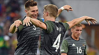 Süle (left) on the final: 