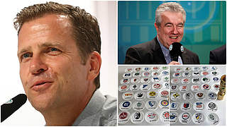 Oliver Bierhoff and Peter Frymuth will draw the second round of the DFB Cup © Getty Images, DFB