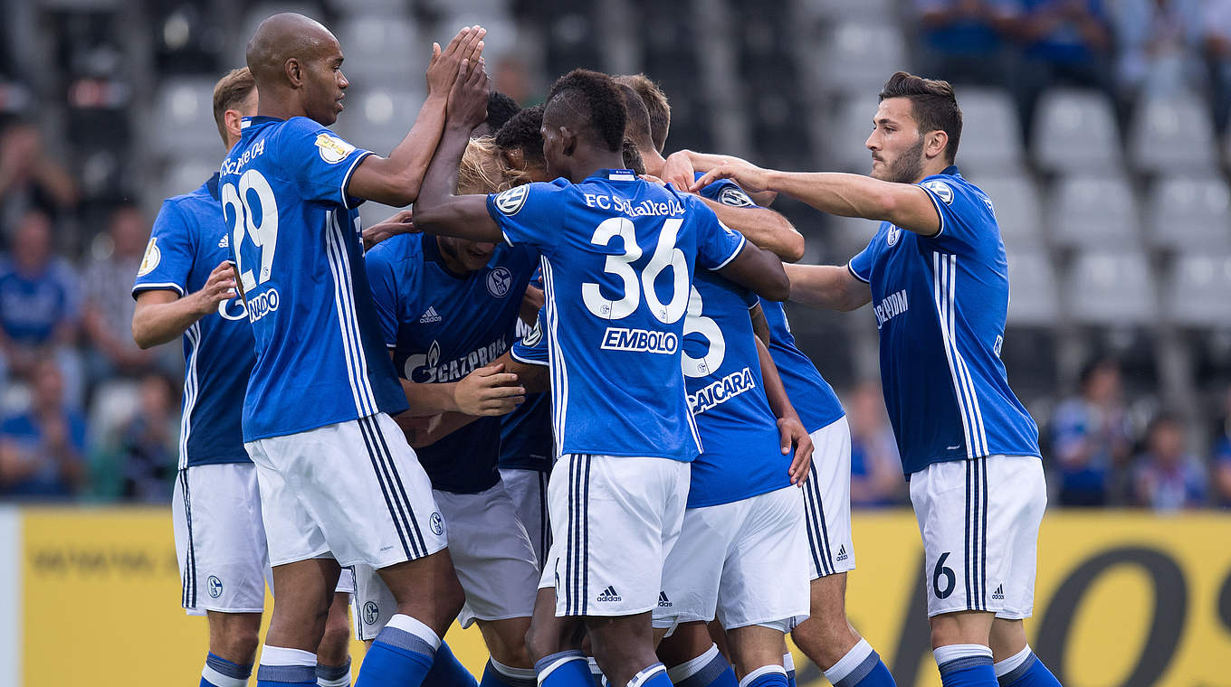 Schalke are through to the second round after a 4-1 win over Villingen © 2016 Getty Images