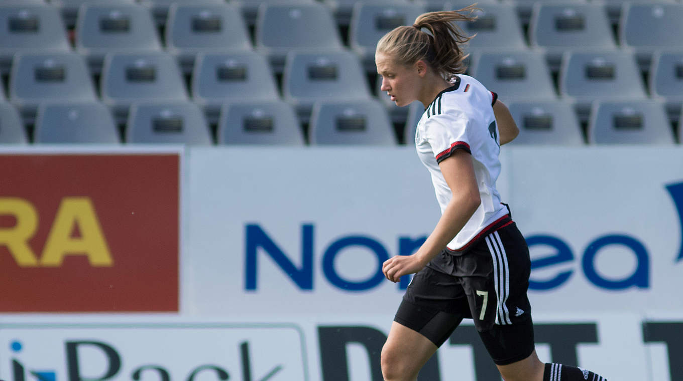 Trifft kurz vor Schluss zum Mainzer Sieg: U 17-Nationalspielerin Marleen Schimmer © 2016 Getty Images