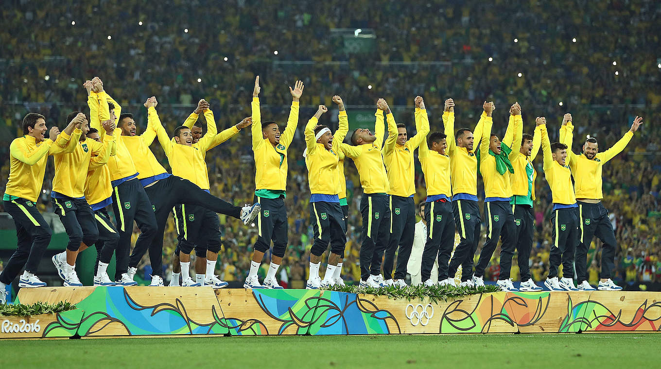 Es jubelt der Gegner: Brasilien gewinnt Gold © 2016 Getty Images