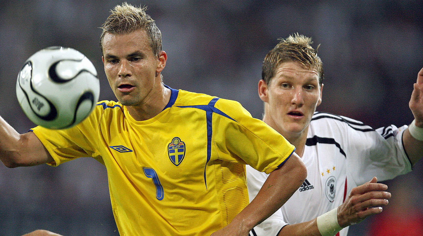 36. Länderspiel: 16. August 2006, Gegner Schweden © 2006 AFP