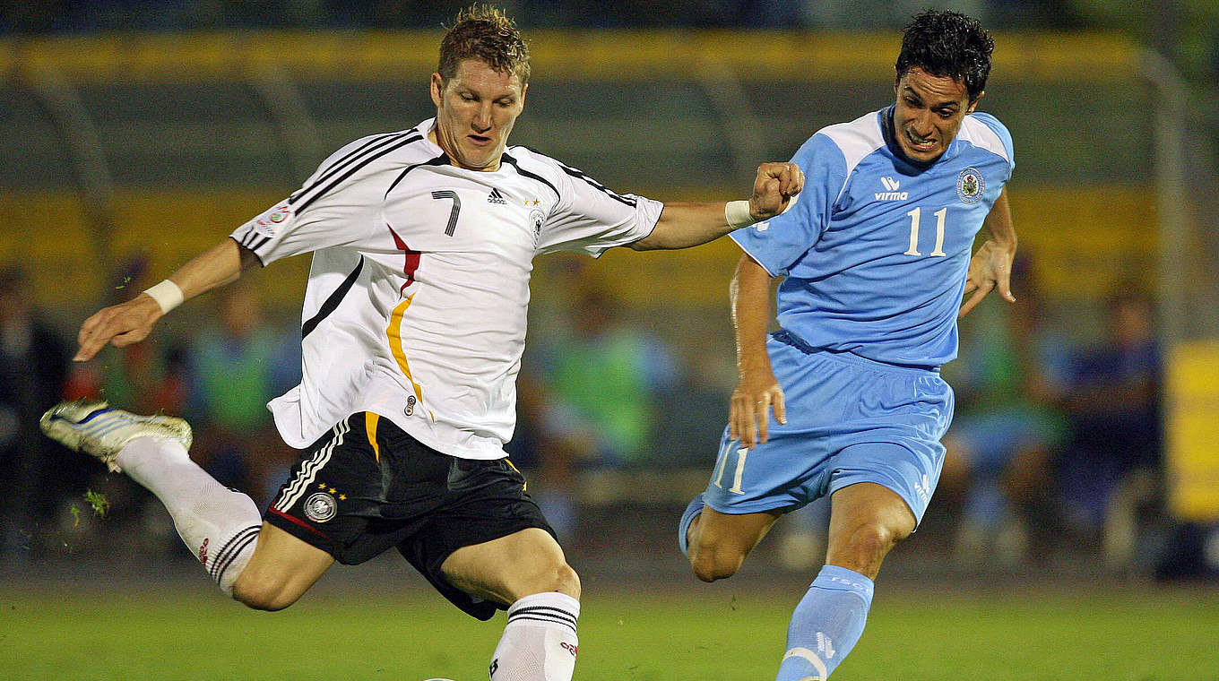 38. Länderspiel: 6. September 2006, Gruppe D in der EM-Qualifikation gegen San Marino © 2006 AFP