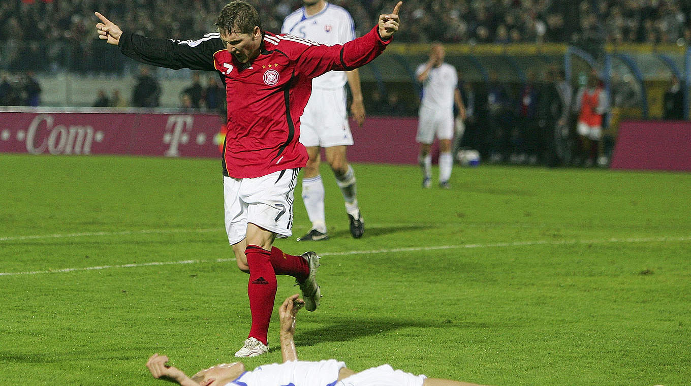 40. Länderspiel: 11. Oktober 2006, Gruppe D in der EM-Qualifikation gegen die Slowakei © 2006 Getty Images