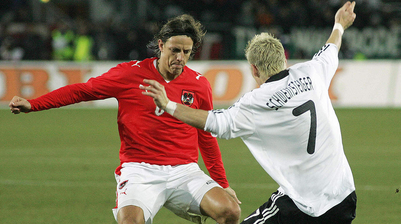 48. Länderspiel: 6. Februar 2008, Gegner Österreich © 2008 AFP