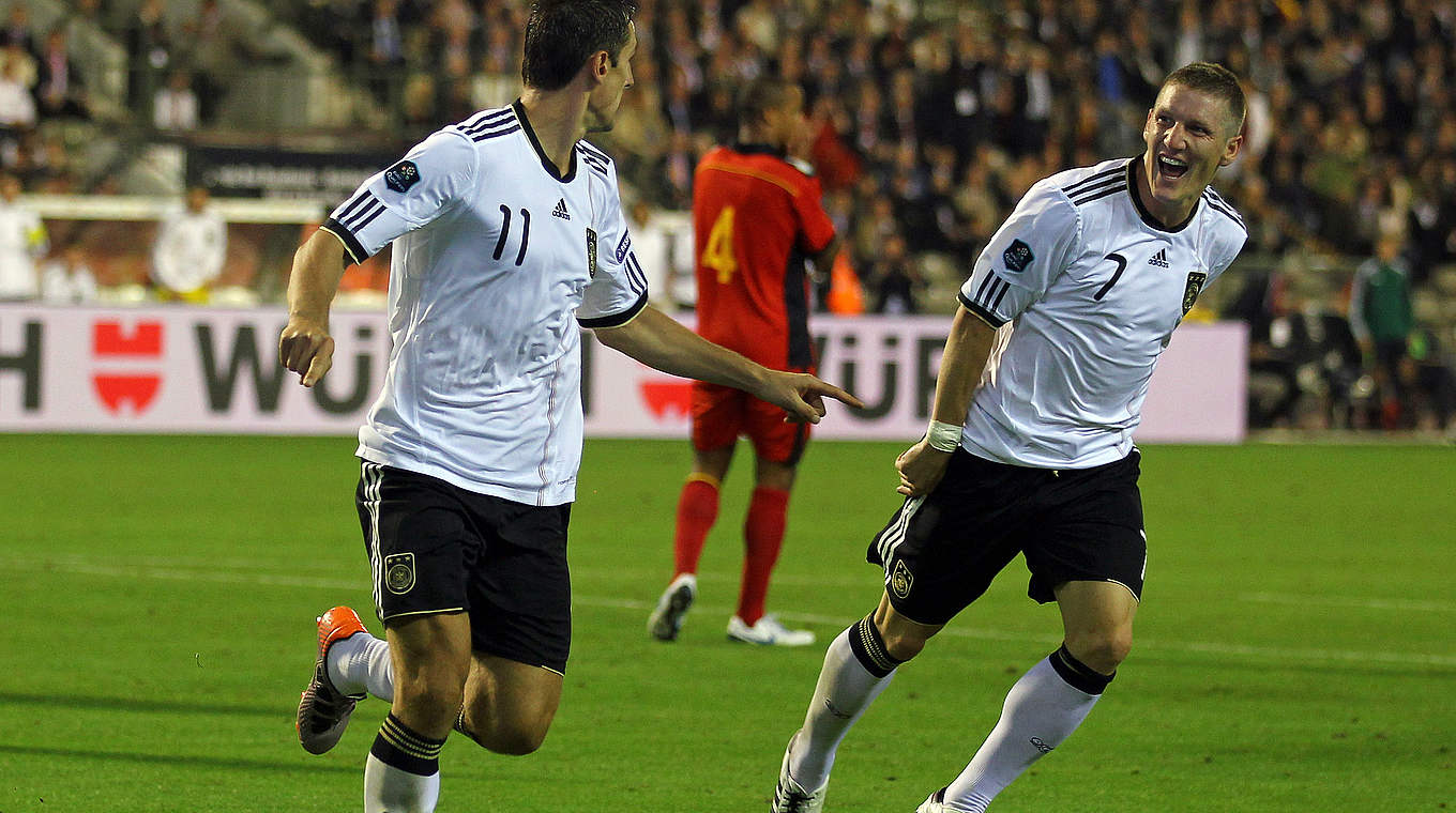 82. Länderspiel: 3. September 2010, Gruppe A bei der EM-Qualifikation gegen Belgien © 2010 Getty Images
