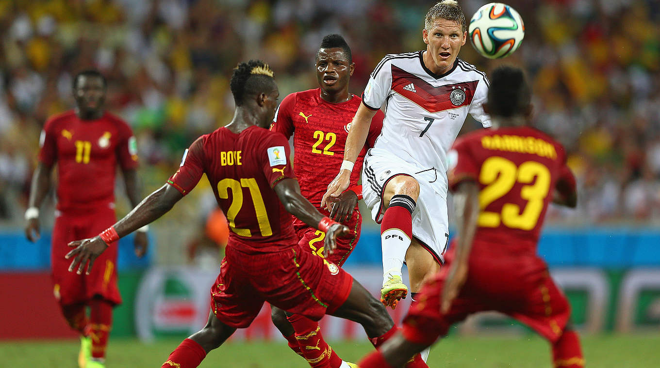 103. Länderspiel: 21. Juni 2014, Gruppe G bei der Weltmeisterschaft gegen Ghana © 2014 Getty Images