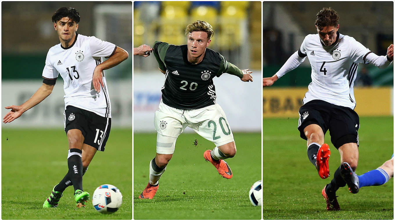 Starke Typen: U 21-Nationalspieler Dahoud, Gerhardt und Stark. © Getty Images