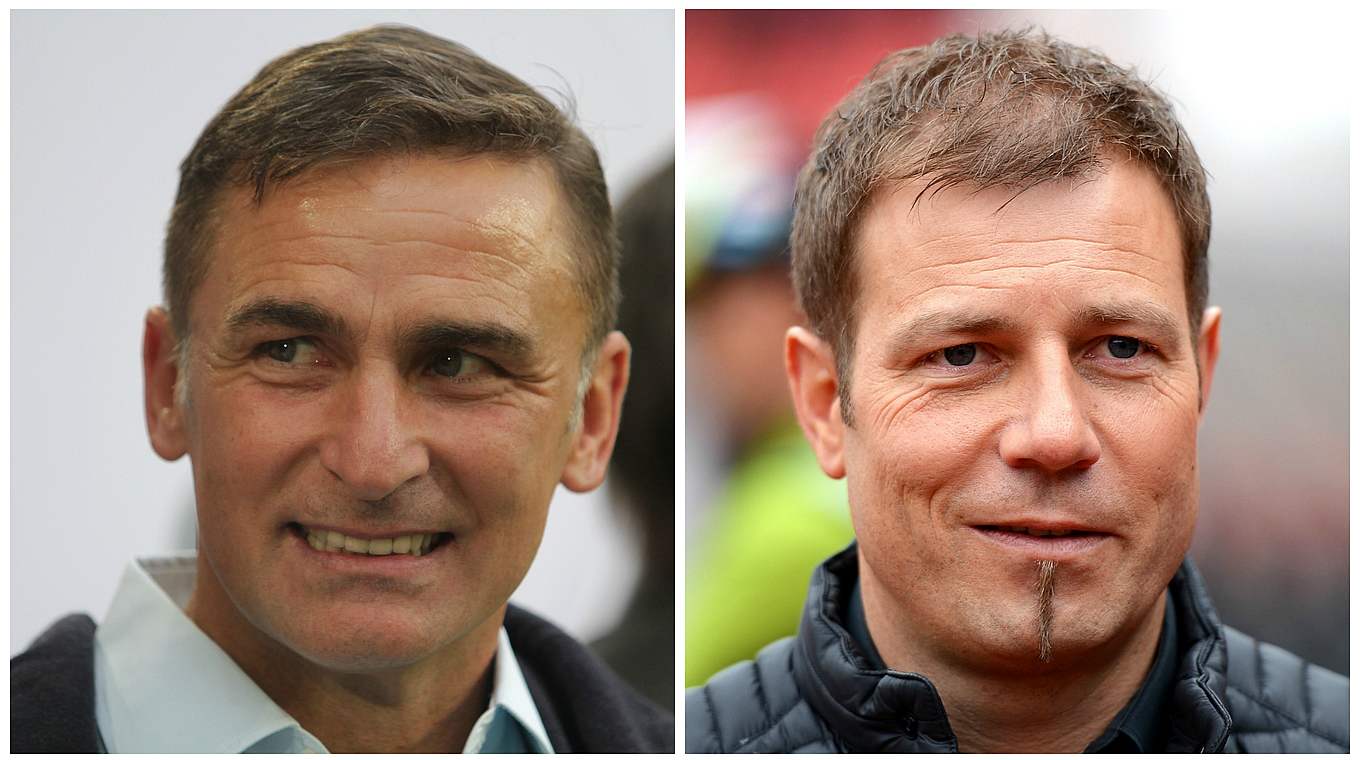 Stefan Kuntz (left) new coach of the under 21s and Frank Kramer (right), new coach of the under 19s. © GettyImages/DFB