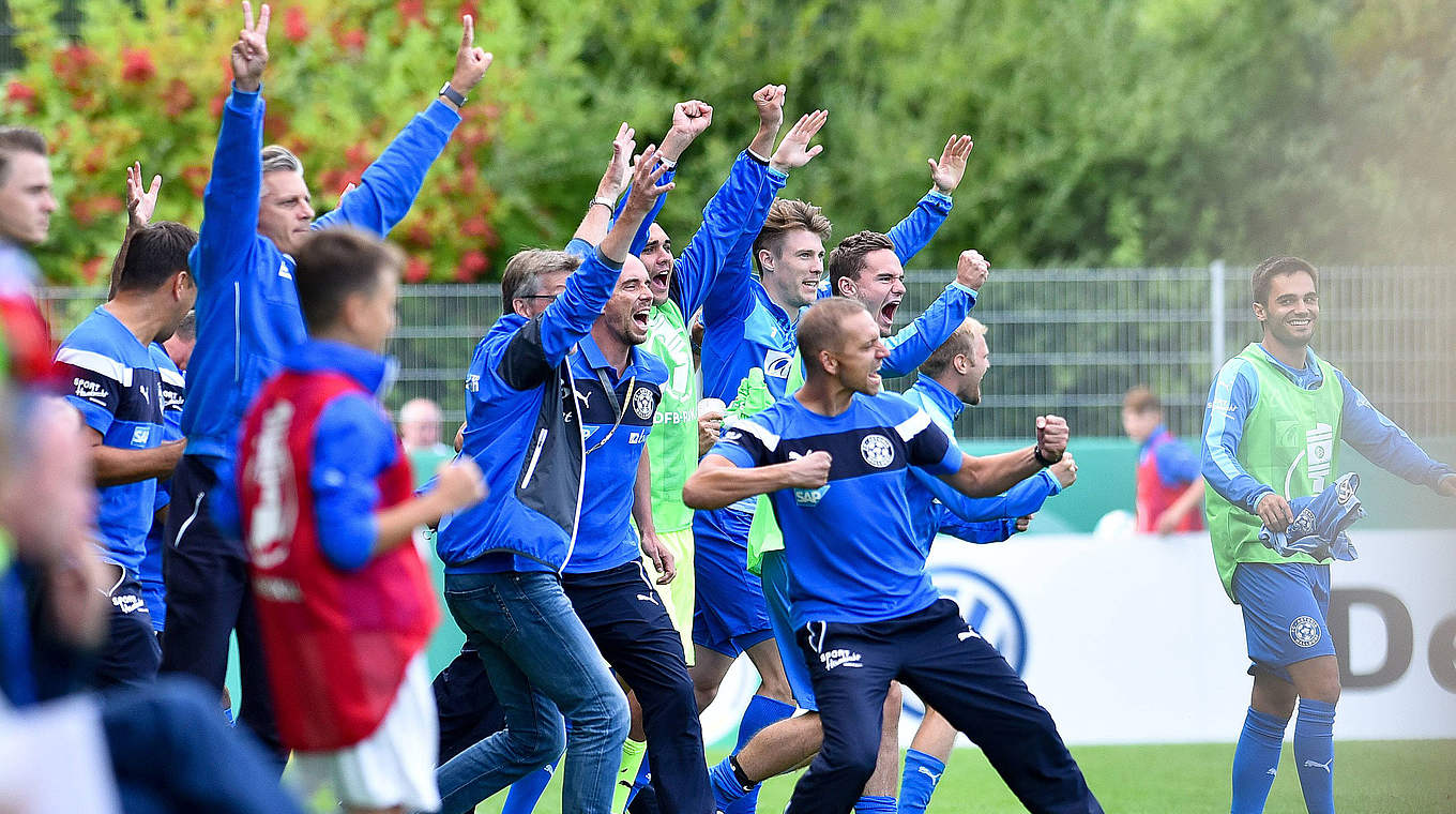 Will auch in der 2. Runde des DFB-Pokals für Furore sorgen: der FC-Astoria Walldorf © imago/Nordphoto