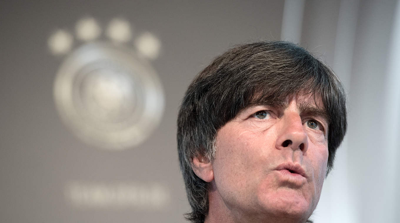 Löw: "I want to use the 2017 Confederations Cup as a gauge."  © GES/Markus Gilliar