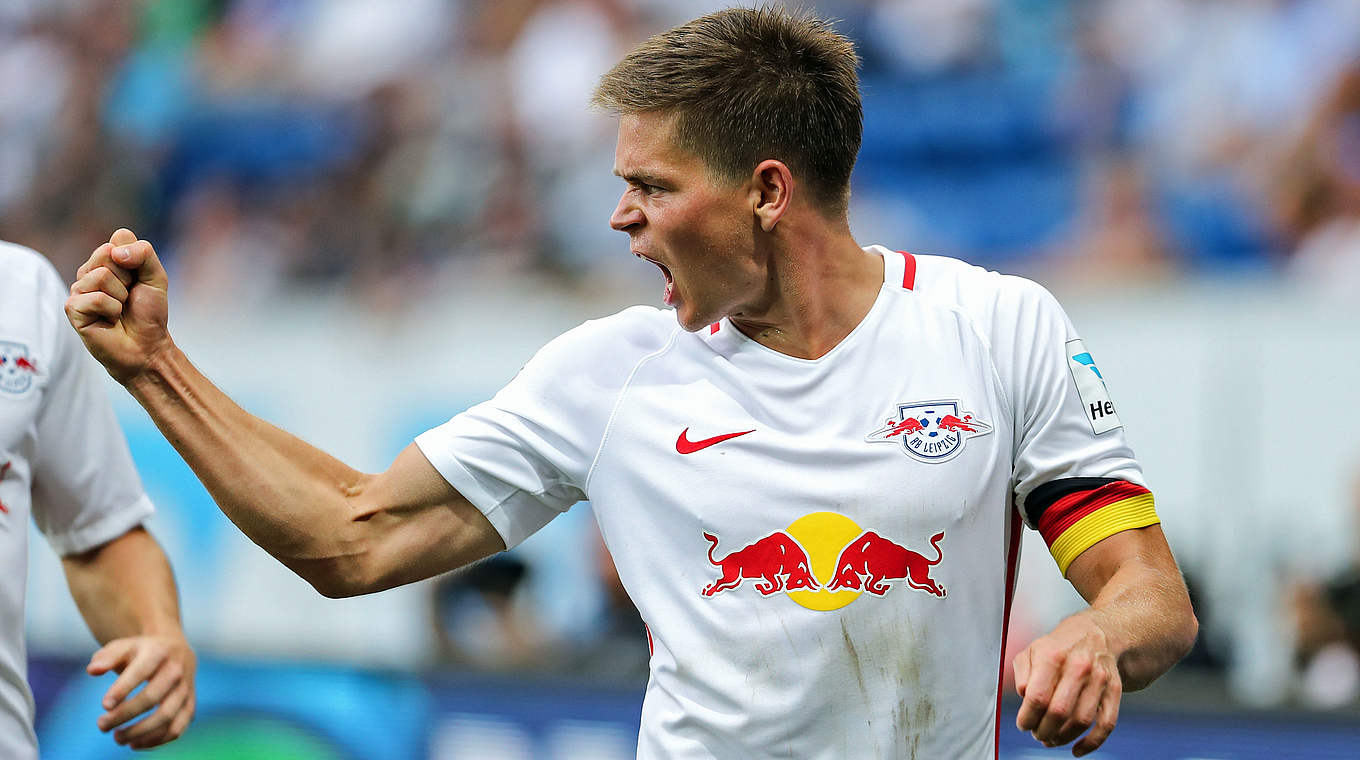 Erzielte das erste Bundesligator für RB Leipzig:  Dominik Kaiser © 2016 Getty Images