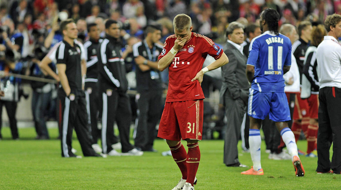 "Das Fußballgeschäft hat nicht nur Höhen": Bayern-Niederlage im "Finale dahoam" 2012 © imago/HJS