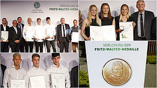 In Mönchengladbach ausgezeichnet: die Preisträger der Fritz-Walter-Medaille © GettyImages/DFB