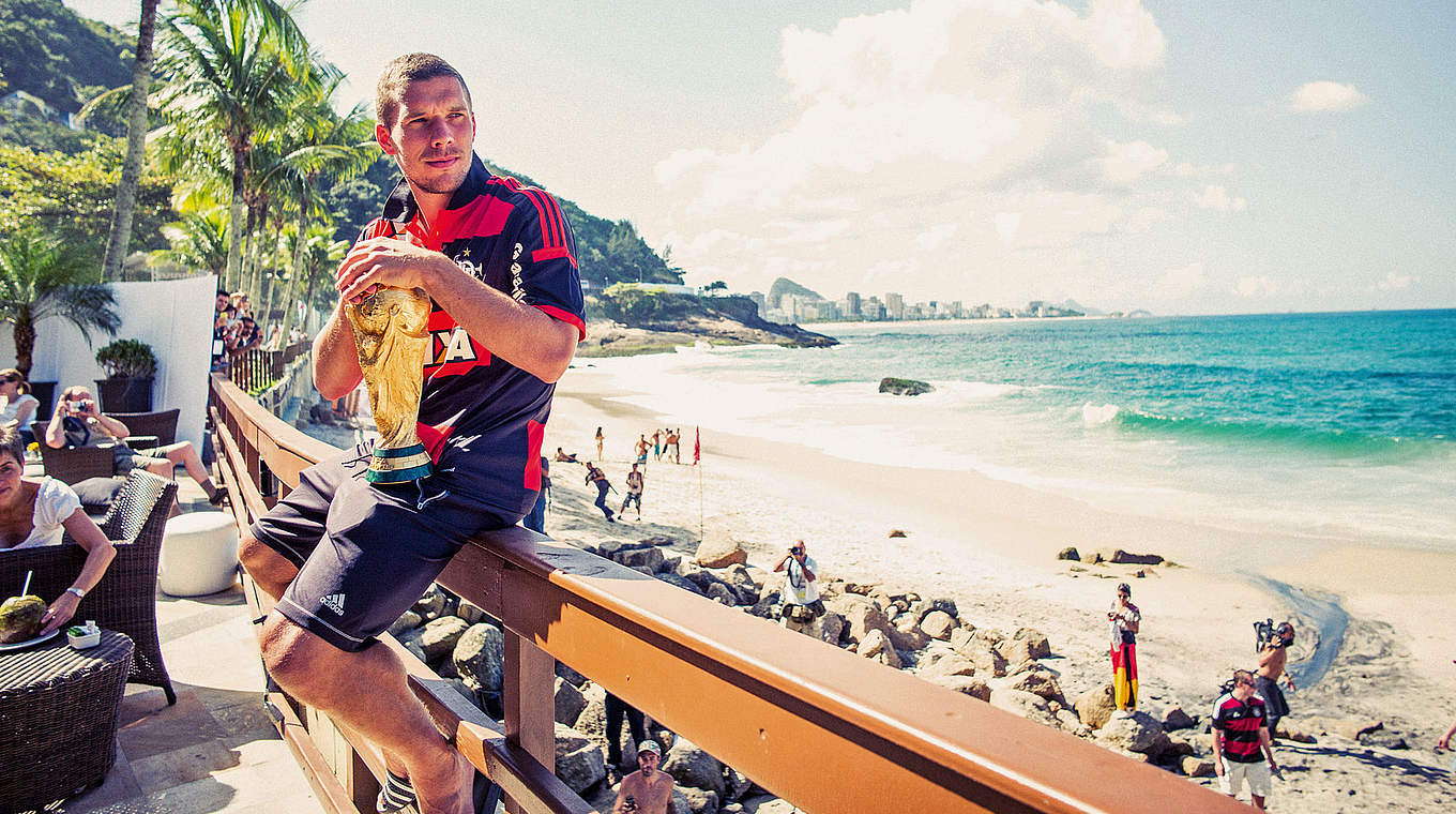 Weltmeister Podolski in Rio: "Die zwölf Jahre haben mir wahnsinnig viel gegeben" © Paul Ripke