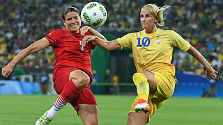 Olympisches Finale als Abschluss einer großen Länderspielkarriere: Annike Krahn (l.) © Getty Images